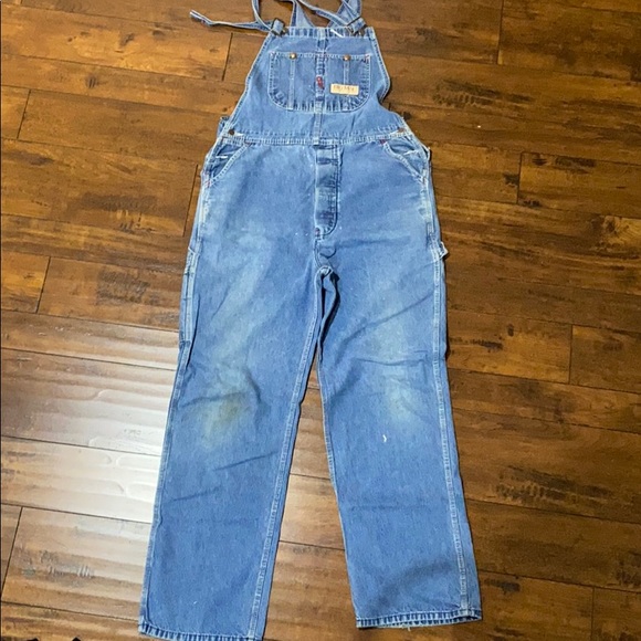 Vintage Other - Vintage Big Mac Distressed Denim Overalls